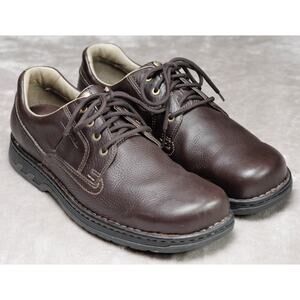 Merrell World Rambler Brown Pebbled Leather Oxfords Mens Size 15